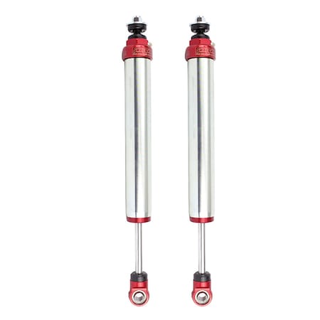 Afe Hydraulic, Without Reservoir, Adjustable, Without Shock Boots, Silver and Red, Set of 2 102-0052-07